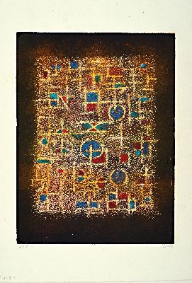 27000832k - Paul Bedra, 1912 Berlin-1998 Düsseldorf, beidseitige Radierung, ´Netz´, 1987, ...