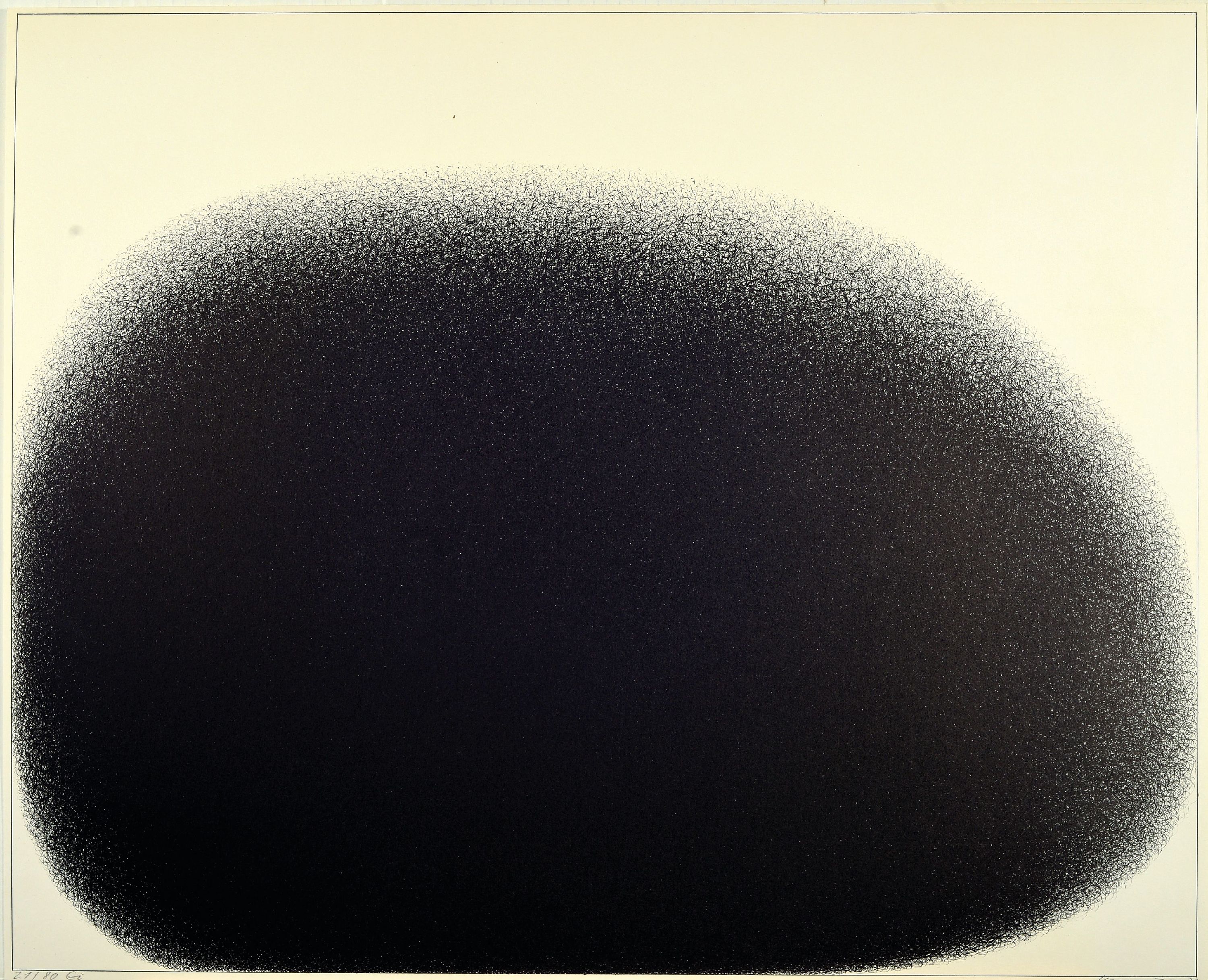Detail l: Werner Knaupp, 1936 Nürnberg-2025, 2 Lithographien, "Vernarbung" 1973, Ed. 88/100, 50x62 cm; "Ei" 1971, Ed. 21/80, 49x60 cm, ...