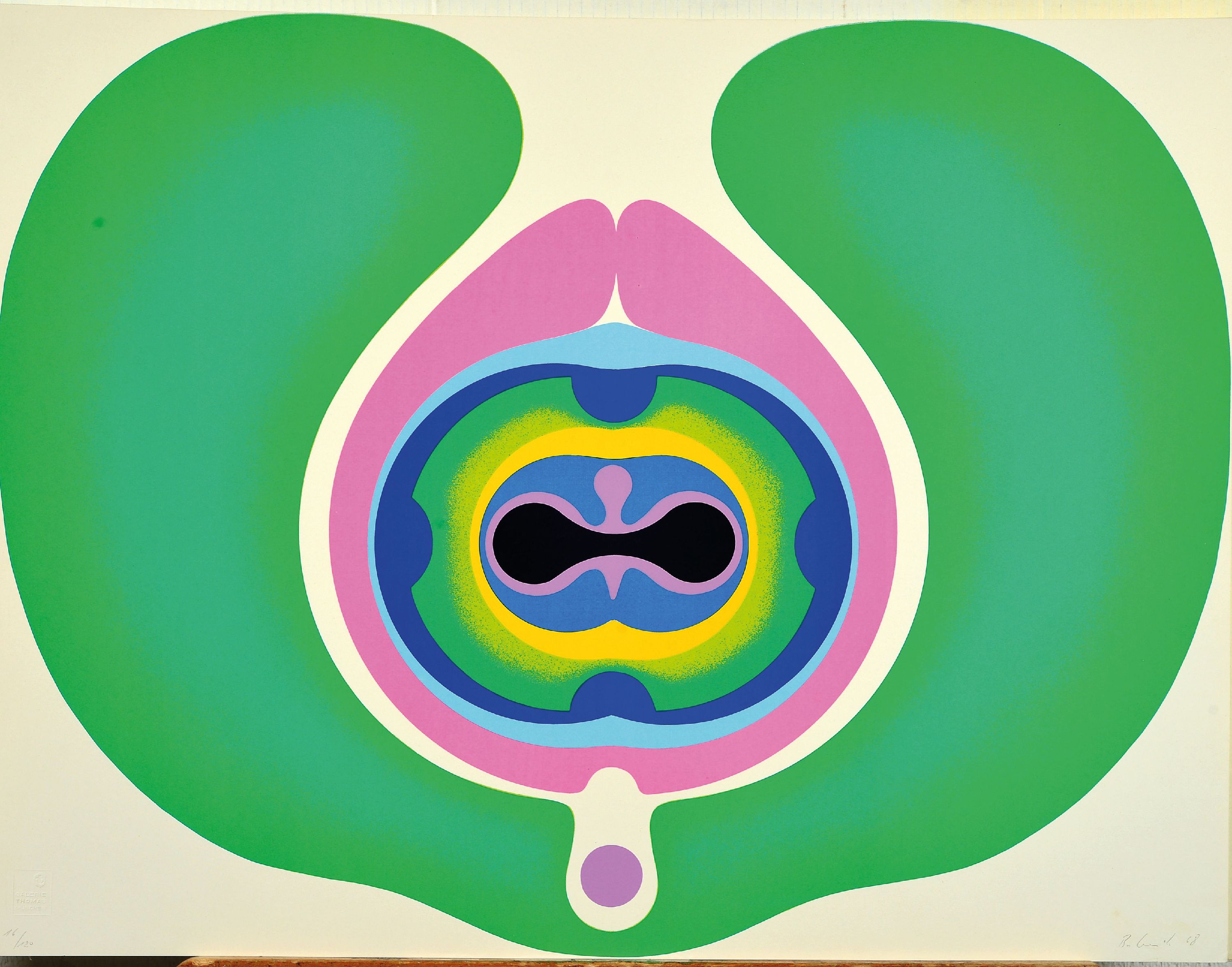 Image 27000966 - Gernot Bubenik, geb. 1942 Troppau, Farbserigraphie, o.T., Blatt aus der ...