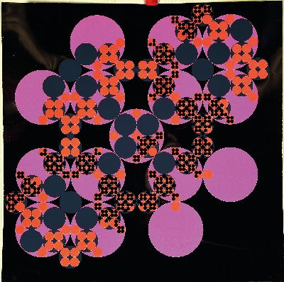 27000967k - Karl Gerstner, 1930-2017 Basel, Konkrete Kunst, 2 Farbsiebdrucke, ´Ausschnitt aus dem ...