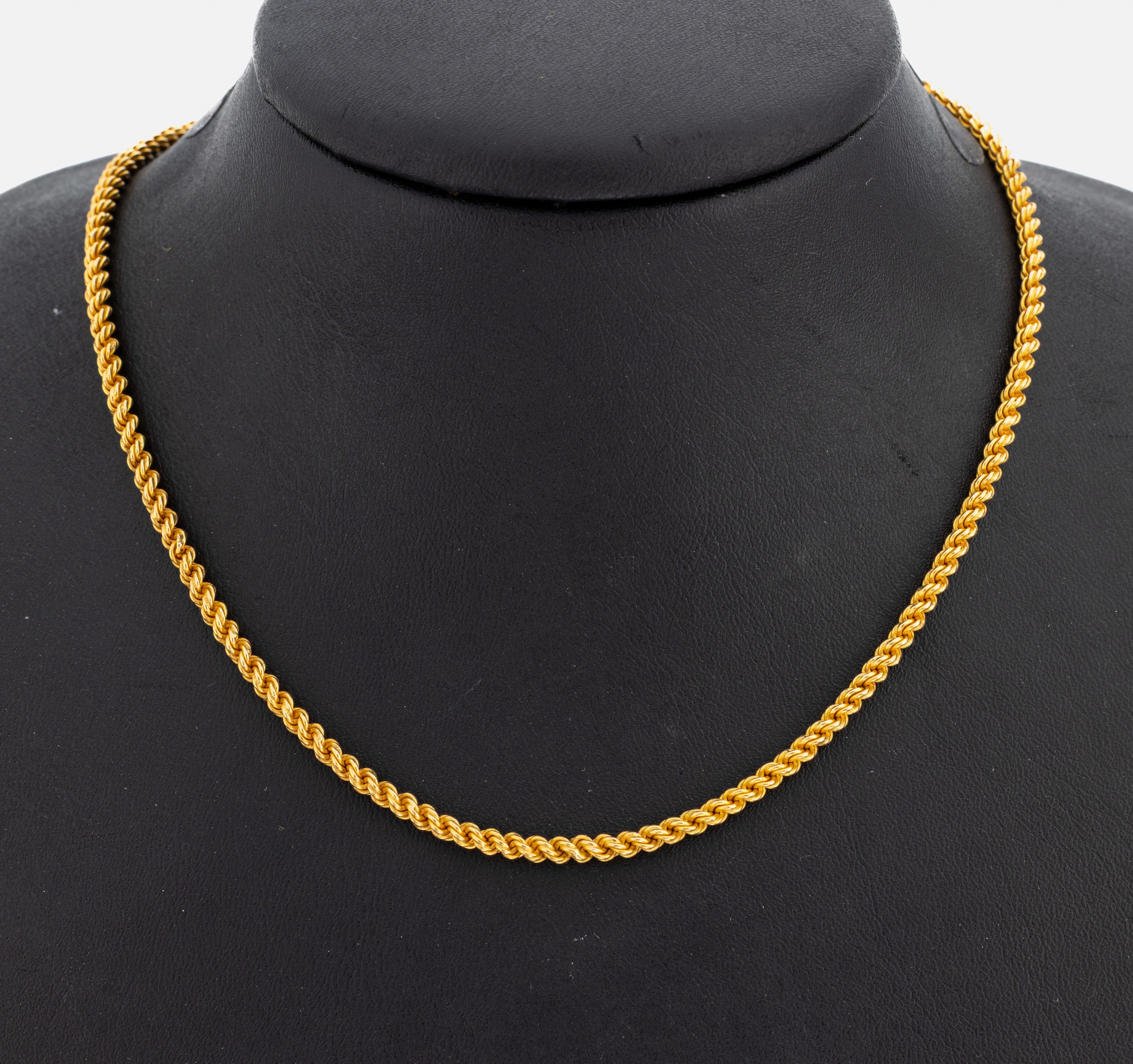 Image 27001003 - 18 kt Gold Kette, GG 750/000 gepr., gekordelt, L. ca. 63 cm, S-Schließe, ca. 30.9 g