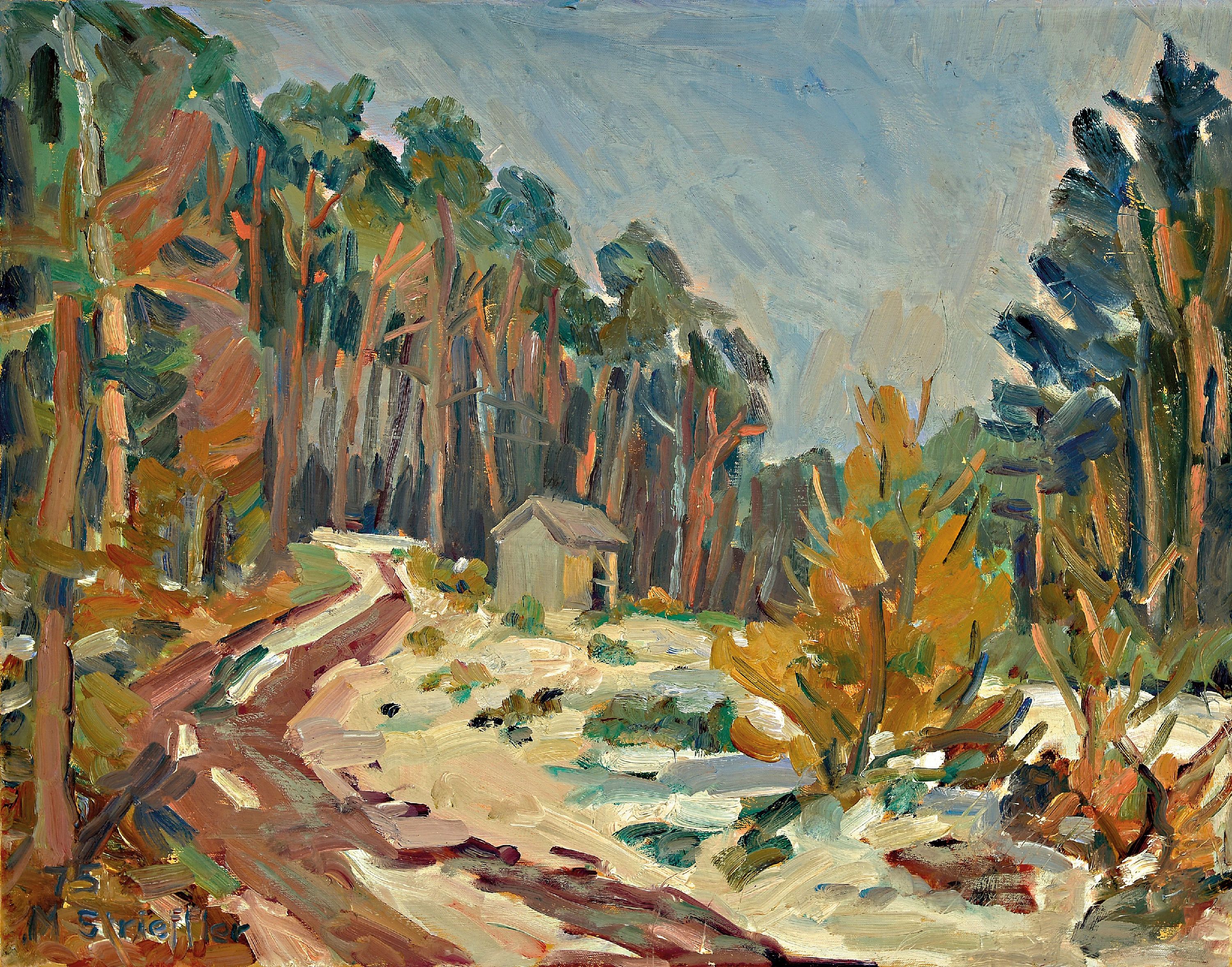 Image 27001007 - Marie Strieffler, 1917-1987 Landau, Verschneite Winterlandschaft im Pfälzer Wald, ...