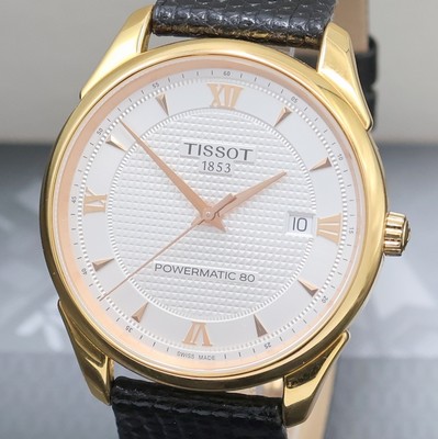 27001028a - TISSOT Herrenarmbanduhr Vintage Powermatic 80 in RG 750/000 Referenz T920407A, ...