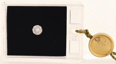 Image Loose brilliant approx. 1.00 ct Wesselton/p2 , girdle flawed, expertise attached ...