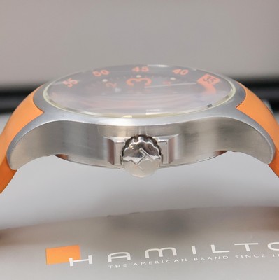 27001039e - HAMILTON Fliegerarmbanduhr Modell Khaki Air Race Referenz H776650, Automatik, ...