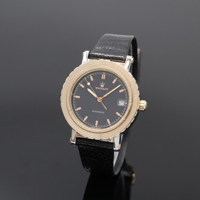 Image MASERATI 1914 Herrenarmbanduhr, Automatik, Schweiz um 1992, z. T. verg. Edelstahlgeh. ...