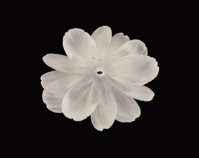 27001529a - Bergkristall-Blüte, feine Blüte aus einem Stück Bergkristall geschnitten, feine Idar- ...