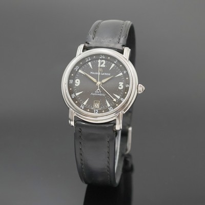 Image MAURICE LACROIX Pontos GMT Herrenarmbanduhr Referenz 10818, Schweiz um 2000, Automatik, ...