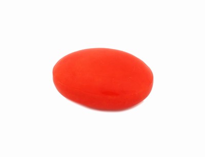 27001543a - Loser roter Opal, 17.70 ct, Red Multi Fire, ca. 21.57 x 15.45 x 10.28 mm, ovaler ...