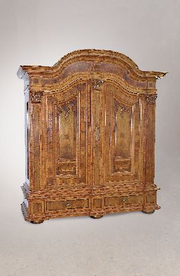 Image Sächsisches Schlossmöbel, zweitüriger Leipziger Barockschrank bzw. Pilasterschrank, ...