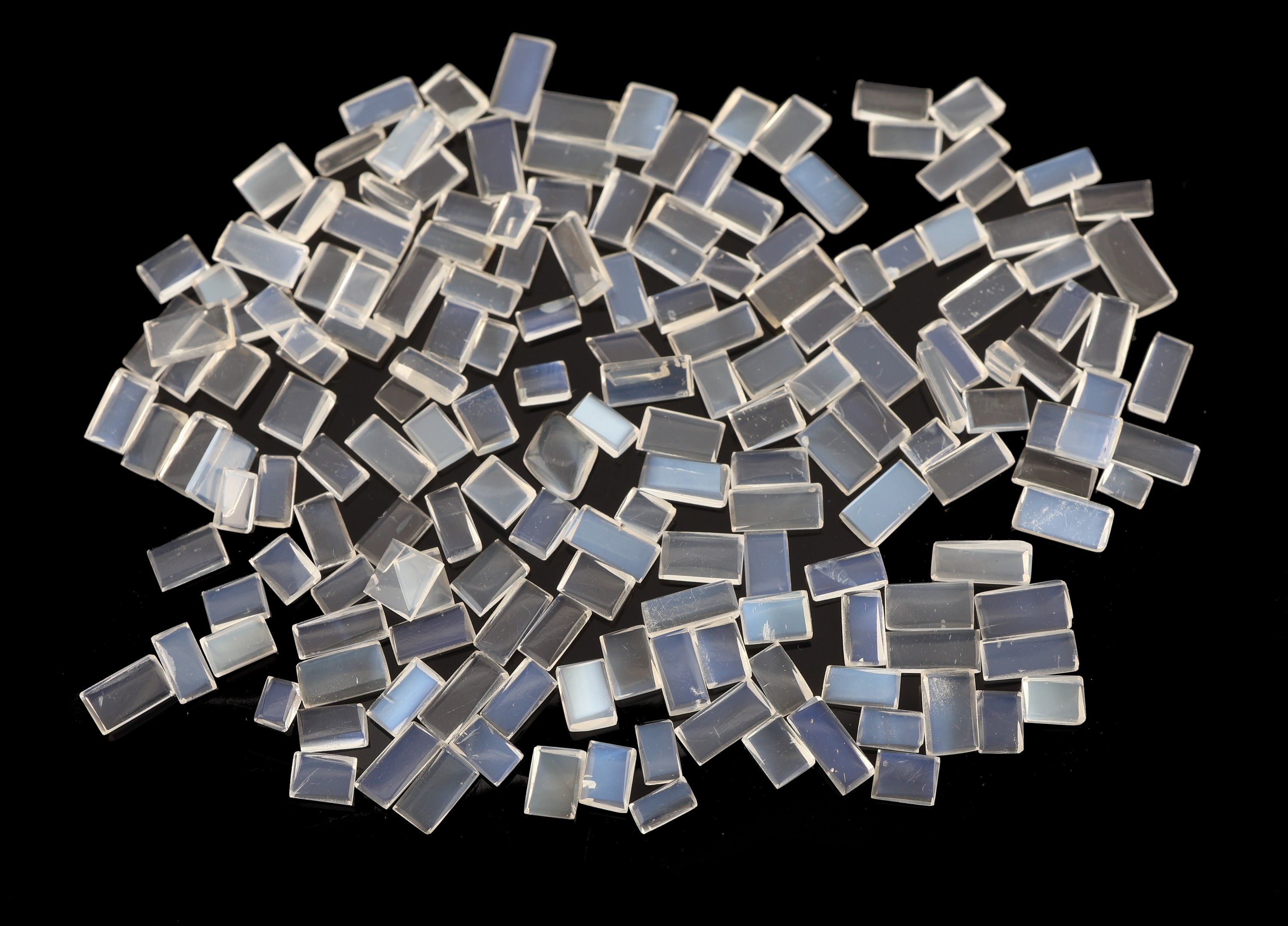 Image 27001928 - Lot lose Mondsteine, ca. 39.83 ct, Rechtecke in versch. Größen