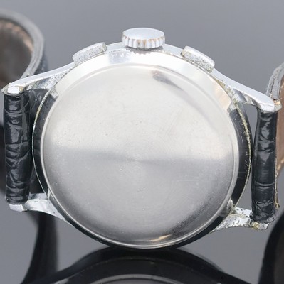 27002194e - JUNGHANS Schaltradchronograph mit Kaliber 88, Deutschland um 1950, Handaufzug, verchr. ...