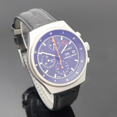 27002195b - PORSCHE DESIGN Military Armbandchronograph Referenz 7177, Schweiz 1980er Jahre, matt. ...