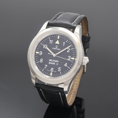 Image ORFINA Military Mark II Fliegeruhr Referenz 6190, Schweiz verk. lt. beil. Garantie ...
