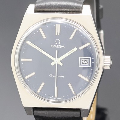 27002198a - OMEGA Geneve Armbanduhr Referenz 1360049, Schweiz um 1972, Handaufzug, Edelstahlgeh., ...