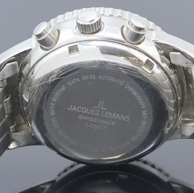 27002199e - JACQUES LEMANS Flieger-Armbandchronograph Referenz 1-789-T, Schweiz um 1995, Automatik, ...
