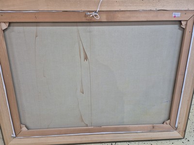 27002201d - Hans Hachel ?, 20. Jh., , Zweispänner bei der Rast, Öl/Lwd, unleserlich signiert, ca 70 ...