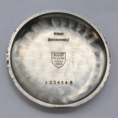 27002206g - TISSOT verchromter Armbandchronograph, Schweiz um 1940, Handaufzug, Stahlboden aufgedr., ...