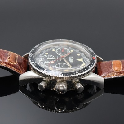 27002223b - LE JOUR Armbandchronograph in Stahl, Schweiz um 1970, Handaufzug, Boden verschr., ...
