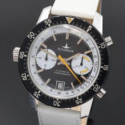 27002225a - DUGENA Armbandchronograph Referenz 524150, Schweiz um 1970, Automatik, Edelstahlgeh., ...