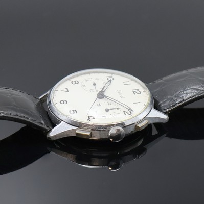 27002245b - Schaltradchronograph bezeichnet Ogival Kaliber Valjoux 22, Schweiz um 1940, Handaufzug, ...