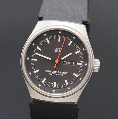 27002255a - PORSCHE DESIGN Damenarmbanduhr Referenz 7050S, Schweiz um 1990, Automatik, matt. Geh., ...