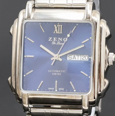 27002271a - ZENO De Luxe Herrenarmbanduhr in Stahl, Schweiz um 1995, Automatik, beids. vergl. Geh., ...
