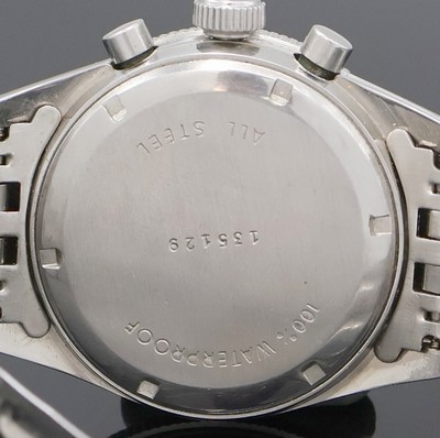 27002293e - YEMA Armbandchronograph in Stahl, Schweiz um 1970, Handaufzug, Boden verschr., neutr. ...