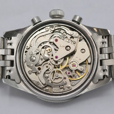 27002293f - YEMA Armbandchronograph in Stahl, Schweiz um 1970, Handaufzug, Boden verschr., neutr. ...