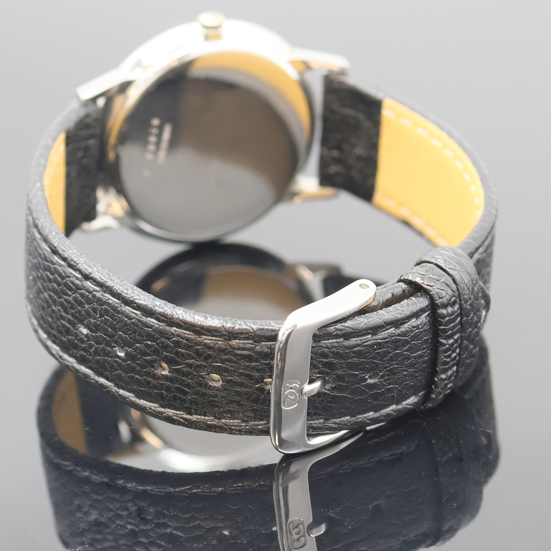 Detail c: HAMILTON Intra-Matic Armbanduhr Referenz 92006, Schweiz um 1965, Automatik, Edelstahlgeh., Boden aufgedr., weißes Zifferbl., röm. Zahlen, Datum b. ...
