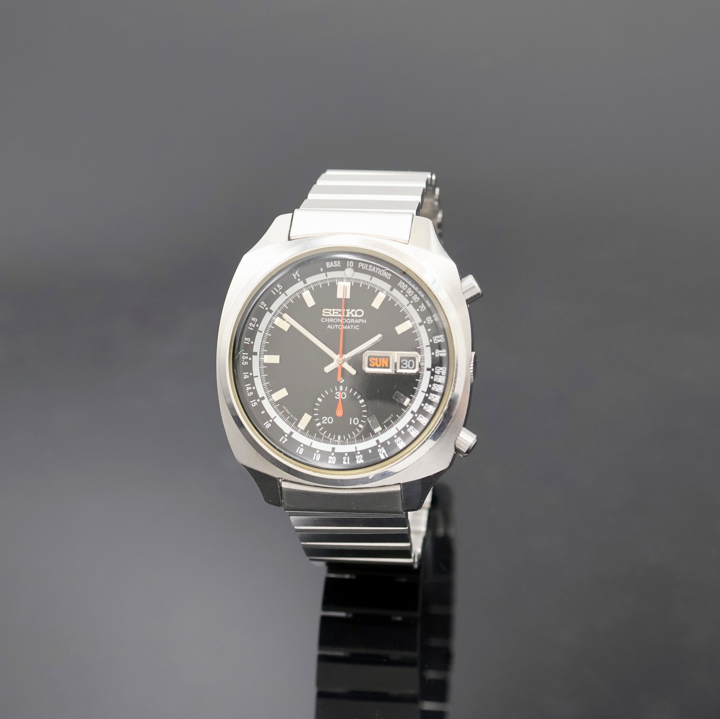Image 27002326 - SEIKO Armbandchronograph Referenz 6139-6020, Japan 1970er Jahre, Automatik, Edelstahlgeh. ...