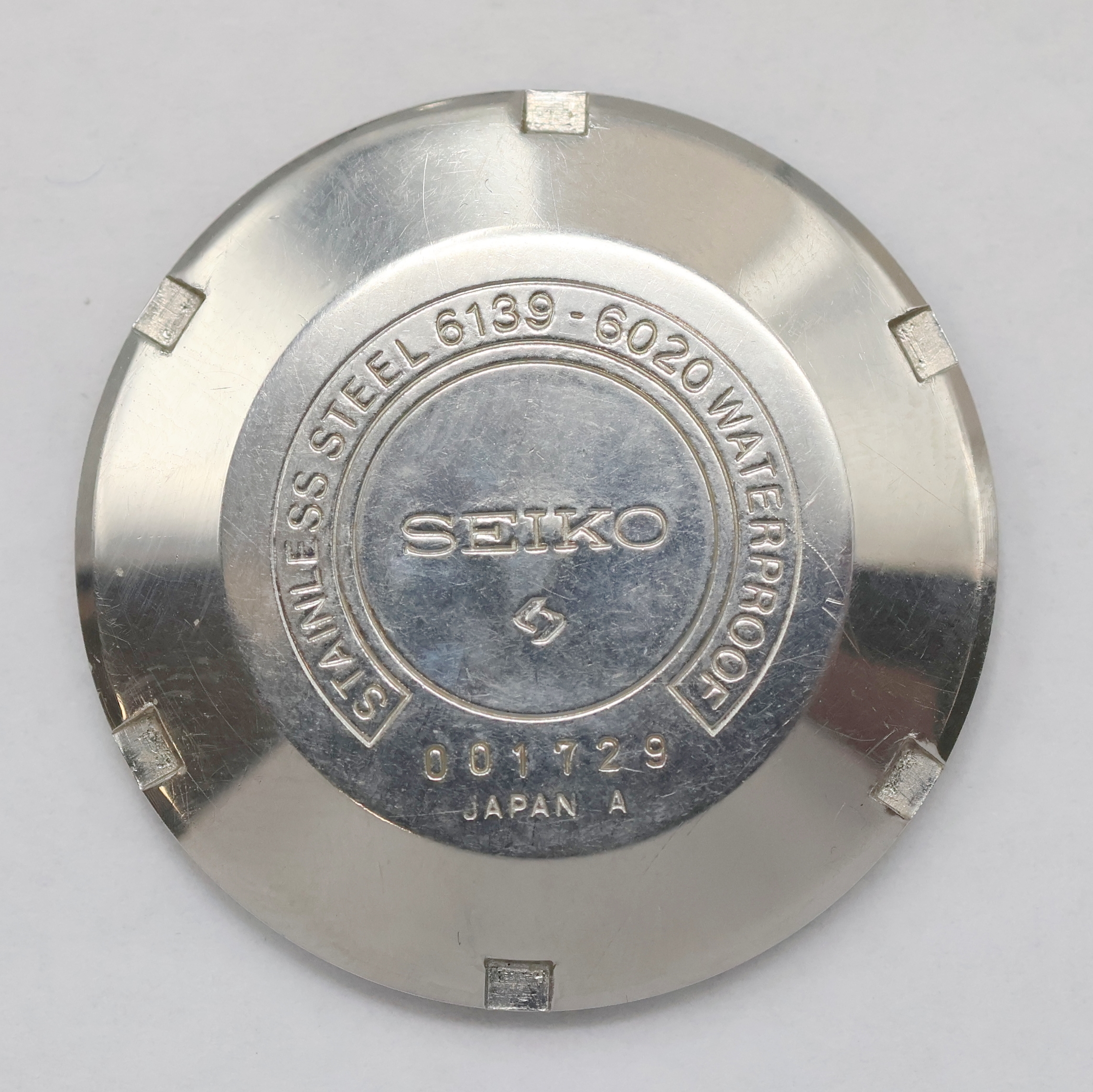 Detail f: SEIKO Armbandchronograph Referenz 6139-6020,Japan 1970er Jahre, Automatik, Edelstahlgeh. inkl. Gliederband m. Faltschl., Boden verschr., schwarzes ...