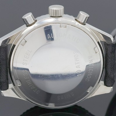 27002319d - SABINA Armbandchronograph in Stahl, Schweiz um 1970, Automatik, Boden verschr., Lünette ...