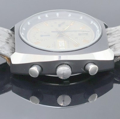 27002325c - Armbandchronograph bezeichnet Kentucky, Schweiz um 1975, Automatik, Edelstahlgeh. teils ...