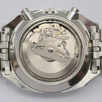 27002326e - SEIKO Armbandchronograph Referenz 6139-6020, Japan 1970er Jahre, Automatik, Edelstahlgeh. ...