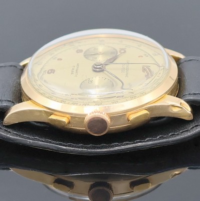 27002341c - CHRONOGRAPHE SUISSE Armbandchronograph in RoseG 750/000, Schweiz um 1950, Handaufzug, ...