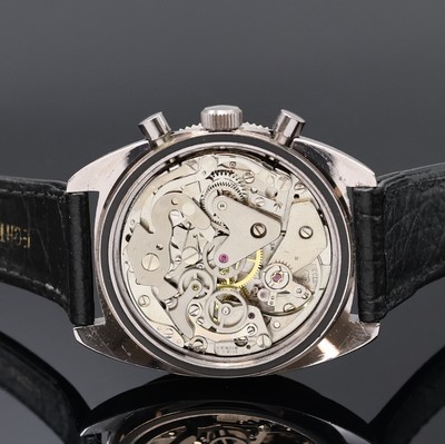 27002388d - LANCO verchromter Armbandchronograph, Schweiz um 1970, Handaufzug, Stahlboden verschr., ...