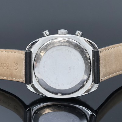 27002392c - AERO Neuchatel Armbandchronograph in Stahl, Schweiz um 1975, Handaufzug, Boden verschr., ...