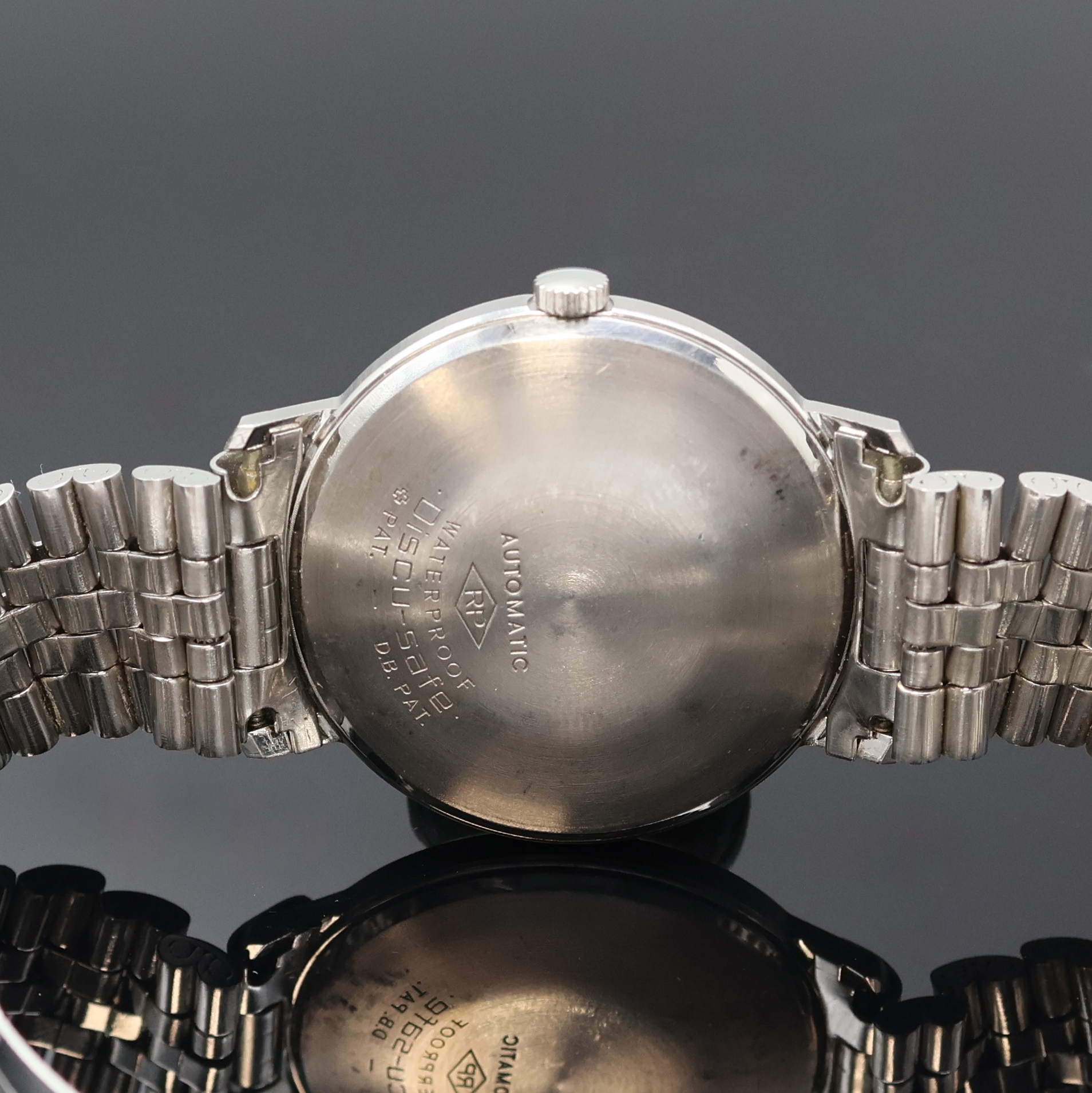 Detail h: ADRIA, ELECTION, DULFI, ESTIMA und ARCADIA 5 Armbanduhren, Schweiz um 1960, Handaufzug/Automatik, verchr./Edelstahlgeh., Böden verschr. u. gedr., ...