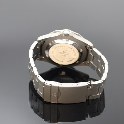 27002407b - DUGENA Poseidon Armbanduhr in Stahl, Schweiz 1980er Jahre, Automatik, Boden u. Krone ...