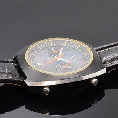 27002424c - KELEK Armbandchronograph in Stahl, Schweiz um 1970, Handaufzug, Geh. teils geschw., ...