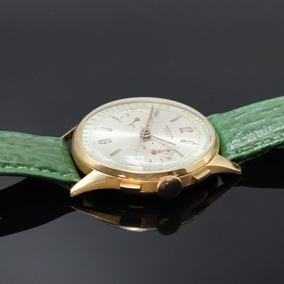 27002436b - MEDICAL Armbandchronograph in RoseG 750/000, Schweiz um 1950, Handaufzug, Boden ...