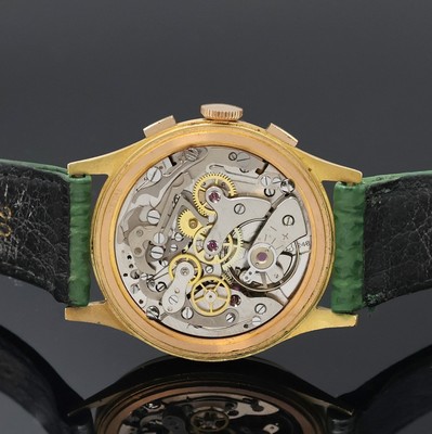 27002436e - MEDICAL Armbandchronograph in RoseG 750/000, Schweiz um 1950, Handaufzug, Boden ...