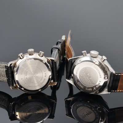 27002443f - 6 Russische Armbanduhren, Russland um 1980- 2010, Handaufzug/Automatik, 4 Chronographen, ...