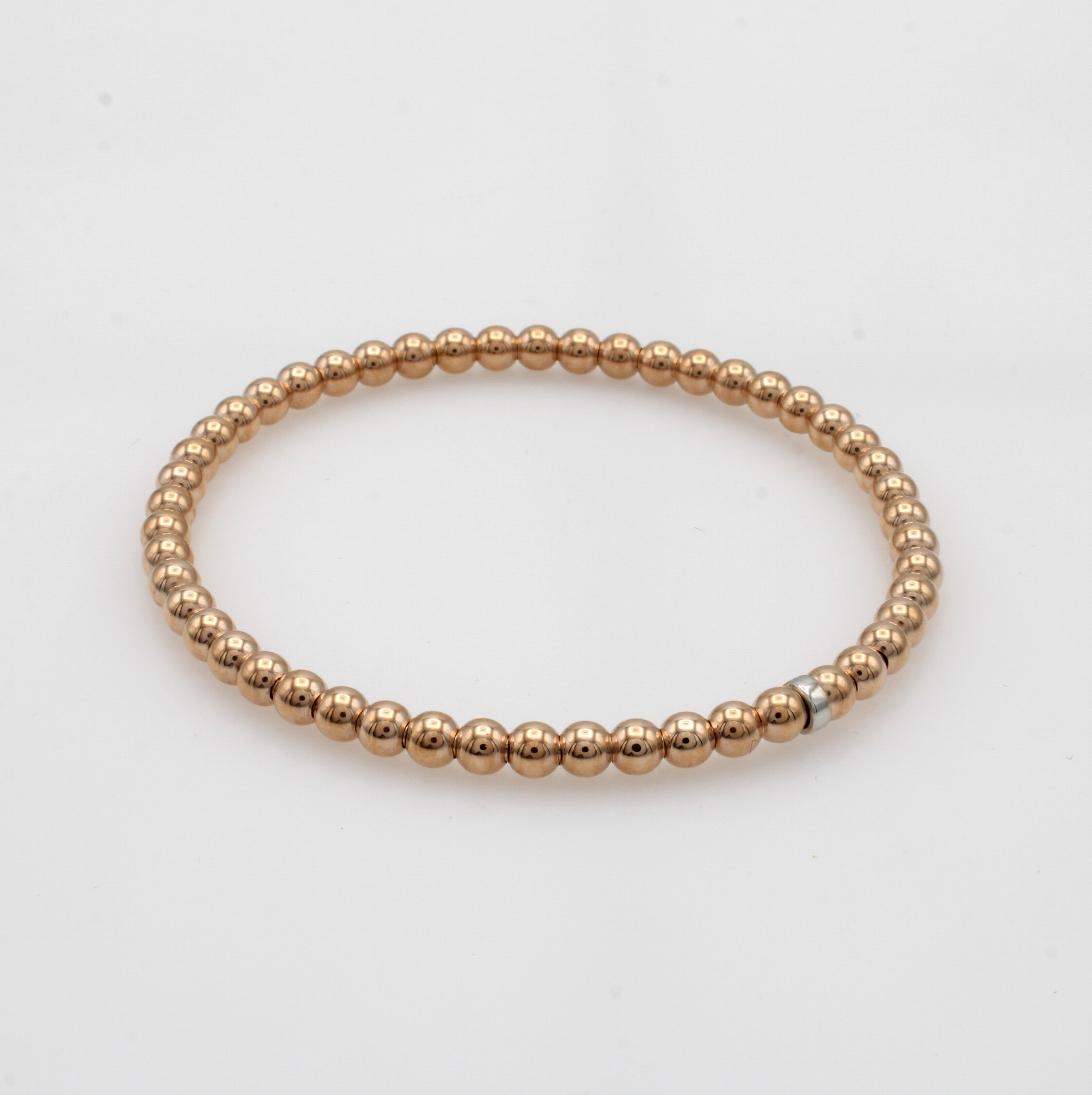 Image 27003212 - Elastisches Armband, RG 585/000, im Kugel- muster, D. ca. 4 mm