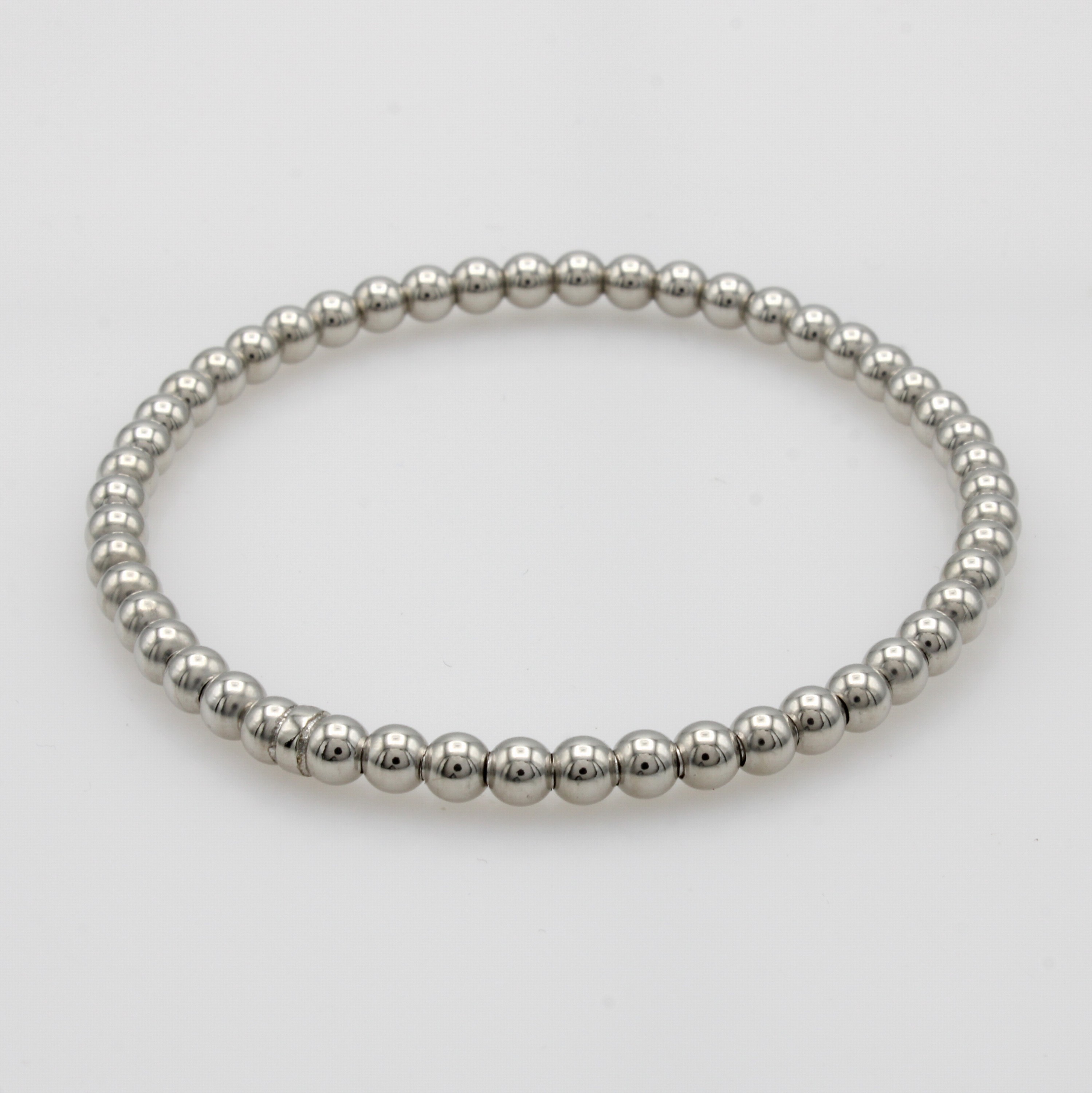 Image 27003227 - Elastisches Armband, WG 585/000, im Kugel- muster, D. ca. 4 mm