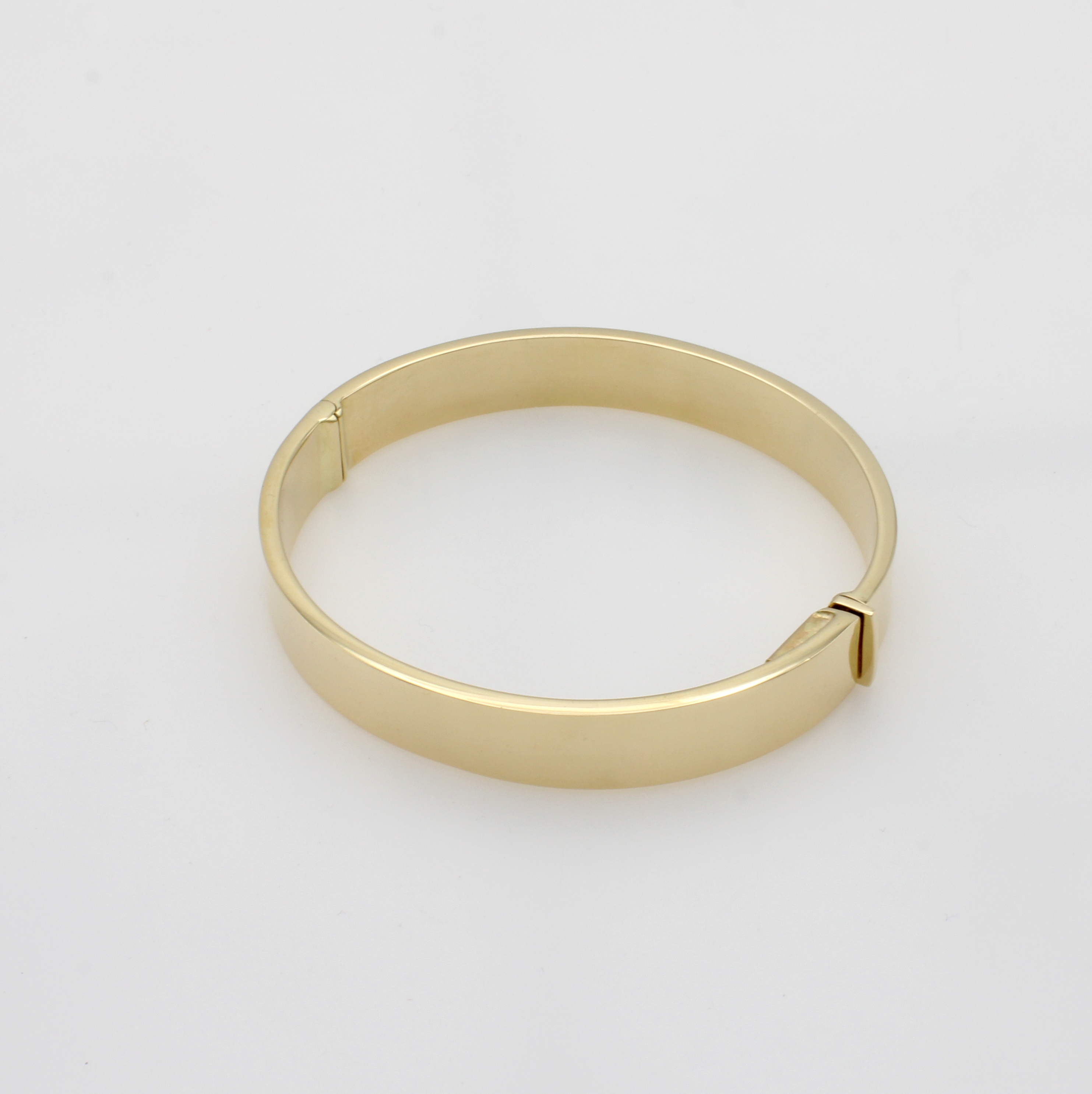 Image 27003300 - Armreif, GG 585/000, im glatten l. eckigem Design, B. ca. 10 mm, mit Scharnier