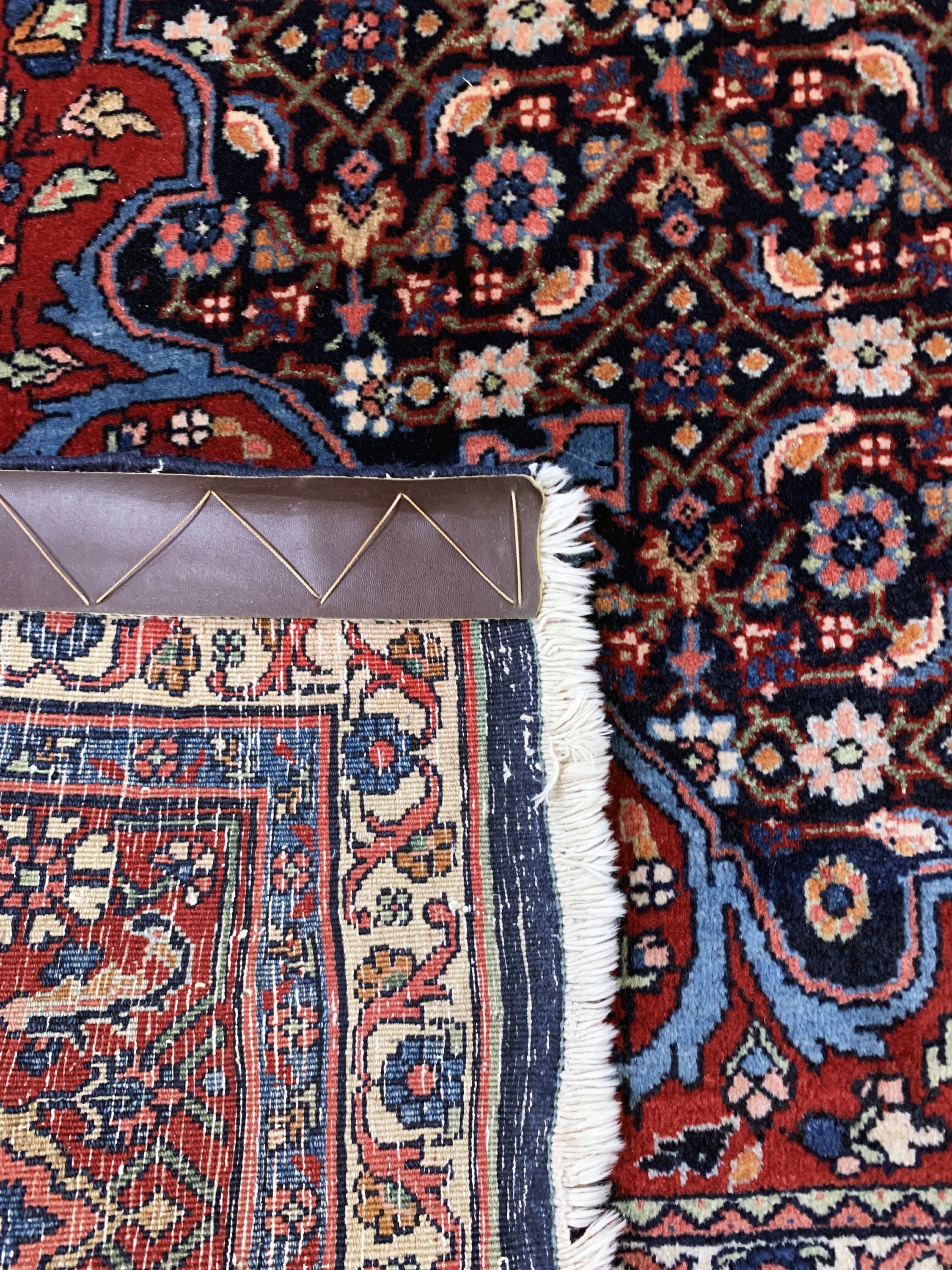 Detail j: Bidjar fein alt, Persien, Mitte 20.Jhd, Korkwolle auf Baumwolle, ca. 330 x 222 cm, EHZ: 2