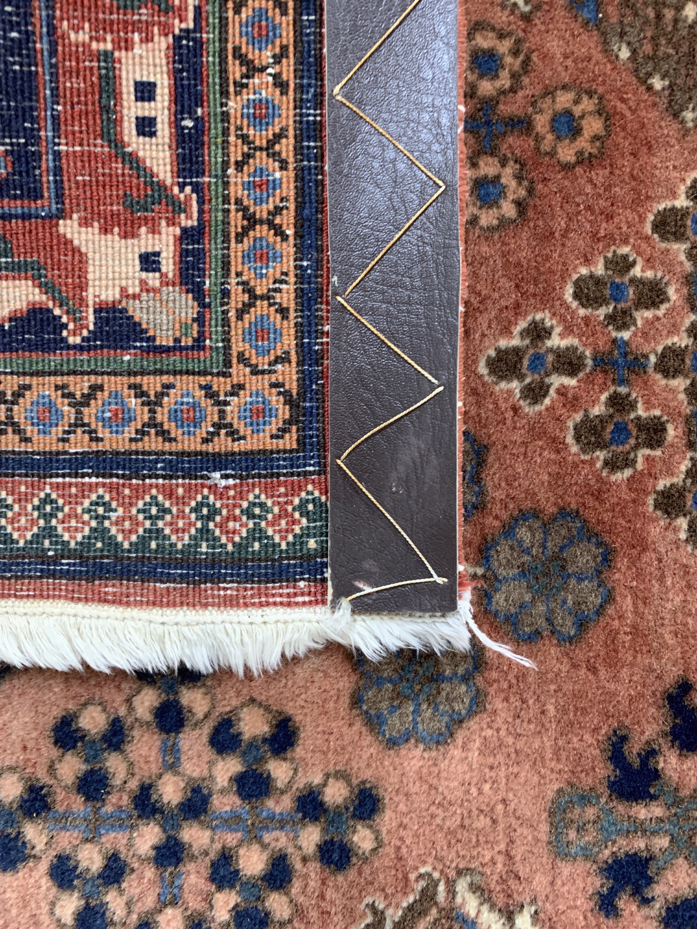 Detail f: Meymeh fein, Persien, Ende 20.Jhd, Korkwolle auf Baumwolle, ca. 260 x 170 cm, verblasst, EHZ: 2