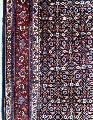 27003421d - Bidjar fein alt, Persien, Mitte 20.Jhd, Korkwolle auf Baumwolle, ca. 330 x 222 cm, EHZ: ...